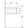 Тумба под раковину GEBERIT ICON 841122000 120 см коричневый